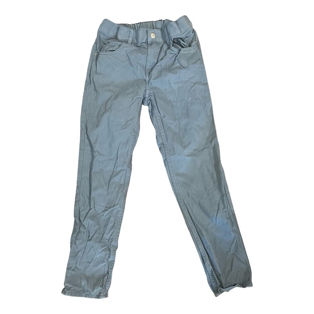 H&M Boys Size 10 Slim Fit Light Blue Cotton Pants